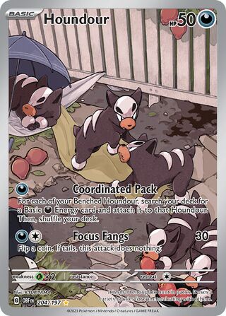 Houndour 204/230 from Obsidian Flames