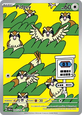 Pidgey 207/230 from Obsidian Flames