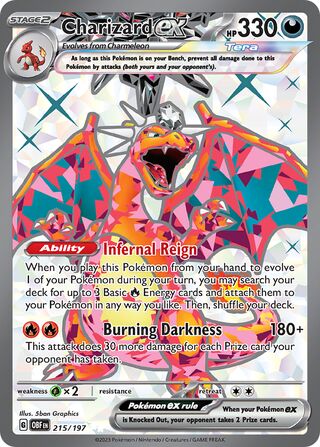 Charizard ex 215/230 from Obsidian Flames