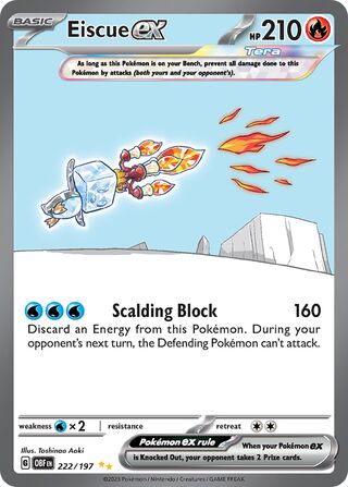 Eiscue ex 222/230 from Obsidian Flames