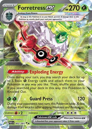 Forretress ex 2/245 from Paldean Fates