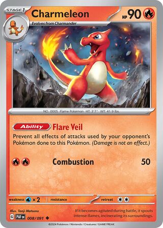 Charmeleon 8/245 from Paldean Fates