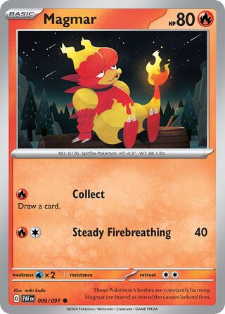 Magmar 9/245 from Paldean Fates