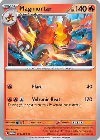 Magmortar 10/245 from Paldean Fates