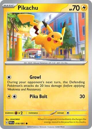 Pikachu 18/245 from Paldean Fates