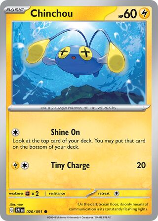 Chinchou 20/245 from Paldean Fates