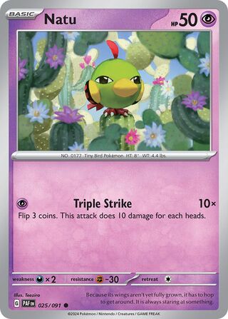 Natu 25/245 from Paldean Fates