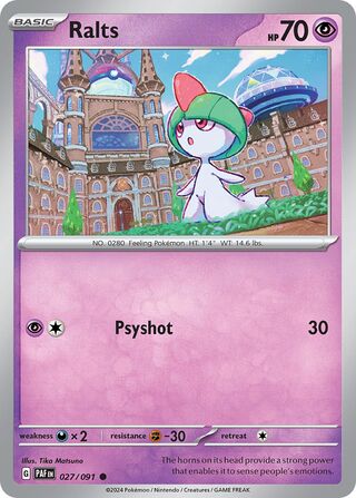 Ralts 27/245 from Paldean Fates