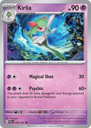 Kirlia 28/245 from Paldean Fates