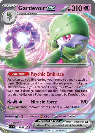 Gardevoir ex 29/245 from Paldean Fates