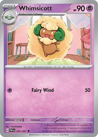 Whimsicott 35/245 from Paldean Fates