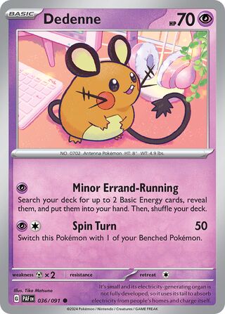 Dedenne 36/245 from Paldean Fates