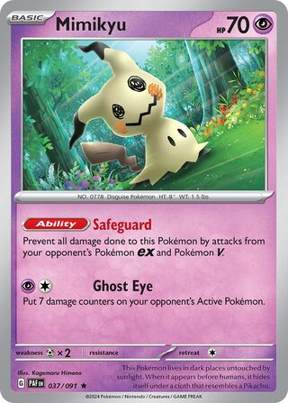 Mimikyu 37/245 from Paldean Fates