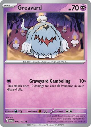 Greavard 42/245 from Paldean Fates