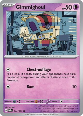 Gimmighoul 44/245 from Paldean Fates