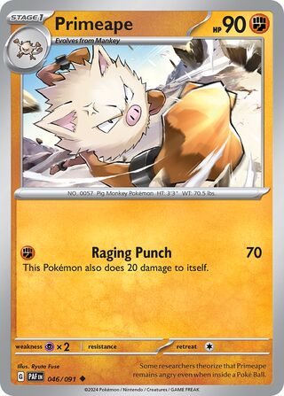 Primeape 46/245 from Paldean Fates