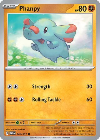 Phanpy 48/245 from Paldean Fates