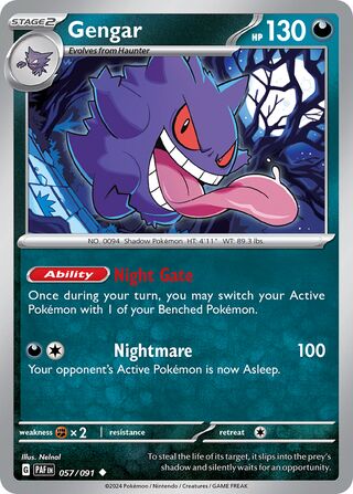 Gengar 57/245 from Paldean Fates