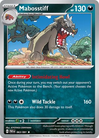 Mabosstiff 63/245 from Paldean Fates