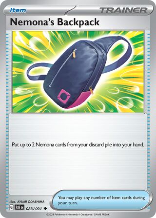 Nemona's Backpack 83/245 from Paldean Fates