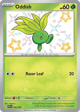 Oddish 92/245 from Paldean Fates