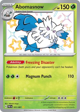 Abomasnow 101/245 from Paldean Fates