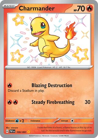 Charmander 109/245 from Paldean Fates