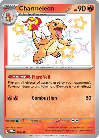 Charmeleon 110/245 from Paldean Fates