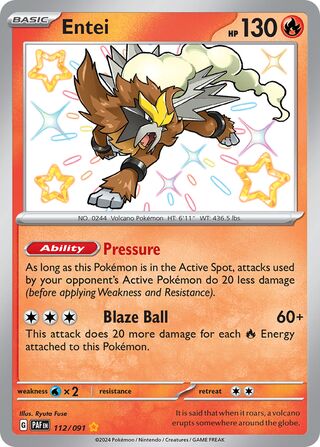 Entei 112/245 from Paldean Fates