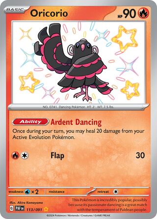 Oricorio 113/245 from Paldean Fates