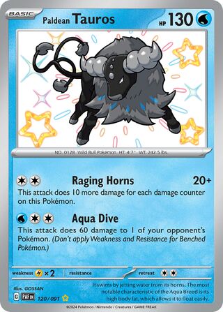 Paldean Tauros 120/245 from Paldean Fates