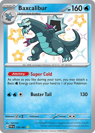 Baxcalibur 130/245 from Paldean Fates
