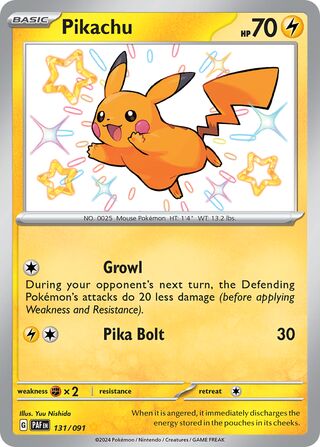 Pikachu 131/245 from Paldean Fates