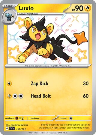 Luxio 136/245 from Paldean Fates