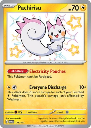 Pachirisu 138/245 from Paldean Fates