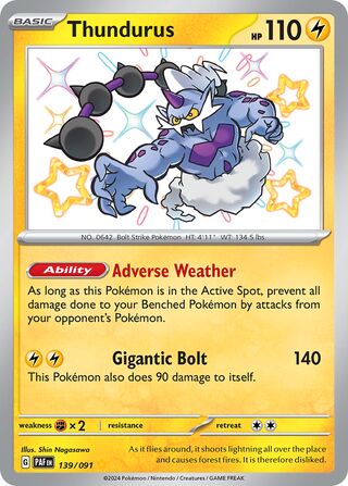 Thundurus 139/245 from Paldean Fates