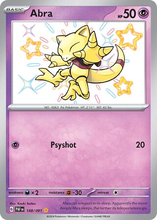 Abra 148/245 from Paldean Fates