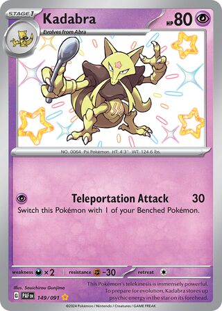 Kadabra 149/245 from Paldean Fates