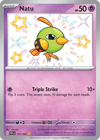 Natu 151/245 from Paldean Fates