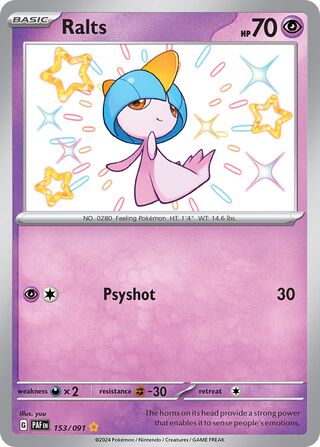 Ralts 153/245 from Paldean Fates