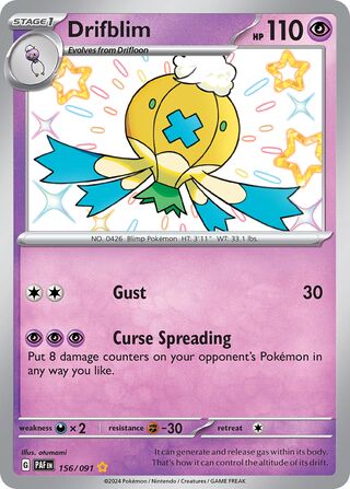 Drifblim 156/245 from Paldean Fates