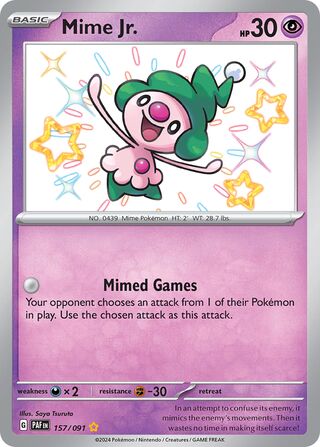 Mime Jr. 157/245 from Paldean Fates