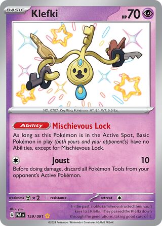 Klefki 159/245 from Paldean Fates