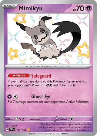 Mimikyu 160/245 from Paldean Fates