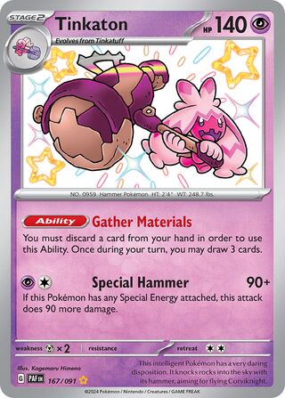 Tinkaton 167/245 from Paldean Fates
