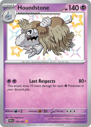 Houndstone 168/245 from Paldean Fates