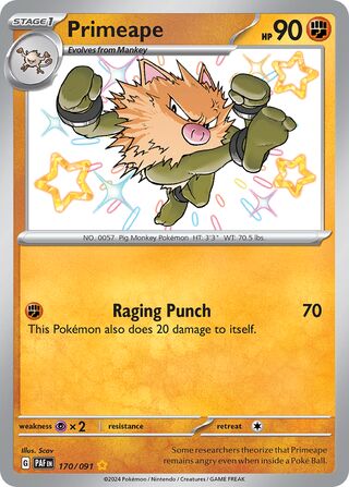 Primeape 170/245 from Paldean Fates