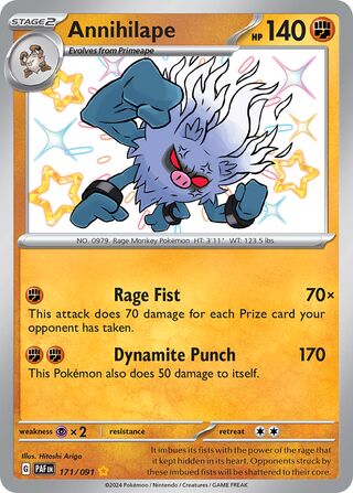 Annihilape 171/245 from Paldean Fates