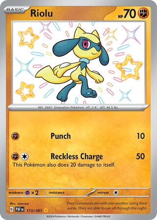 Riolu 173/245 from Paldean Fates