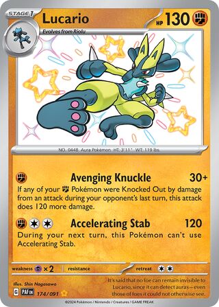 Lucario 174/245 from Paldean Fates